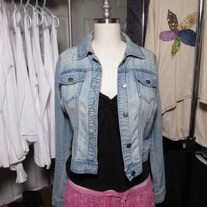 Jean jacket, embelished jean jacket